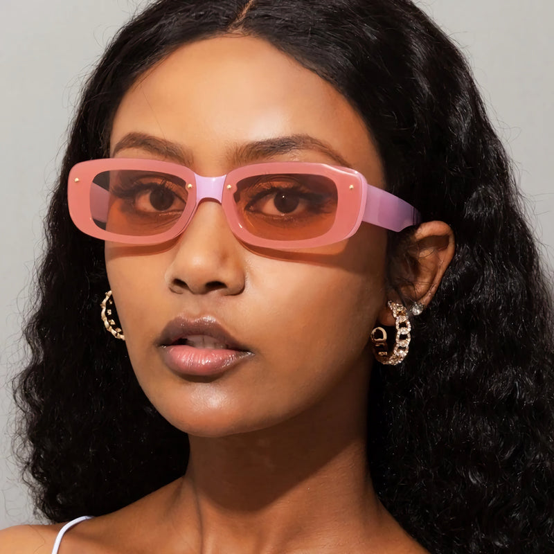 candy color rectangle sunglasses, view 10 - MRSLM
