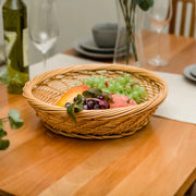 wicker bamboo weaving storage basket, view 6 - MRSLM