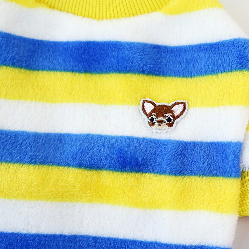 Rainbow Fleece Pet Vest
