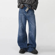 Men's washed stripe denim pants - MRSLM