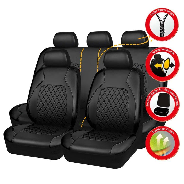 Universal PU Leather Car Seat Cover Set