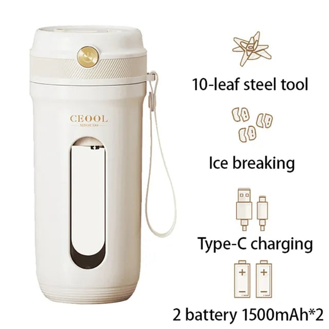 portable blender cup, view 3 - MRSLM