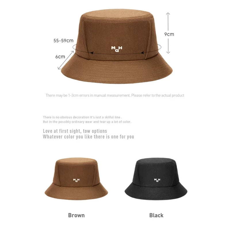 unisex corduroy fisherman hat, view 8 - MRSLM