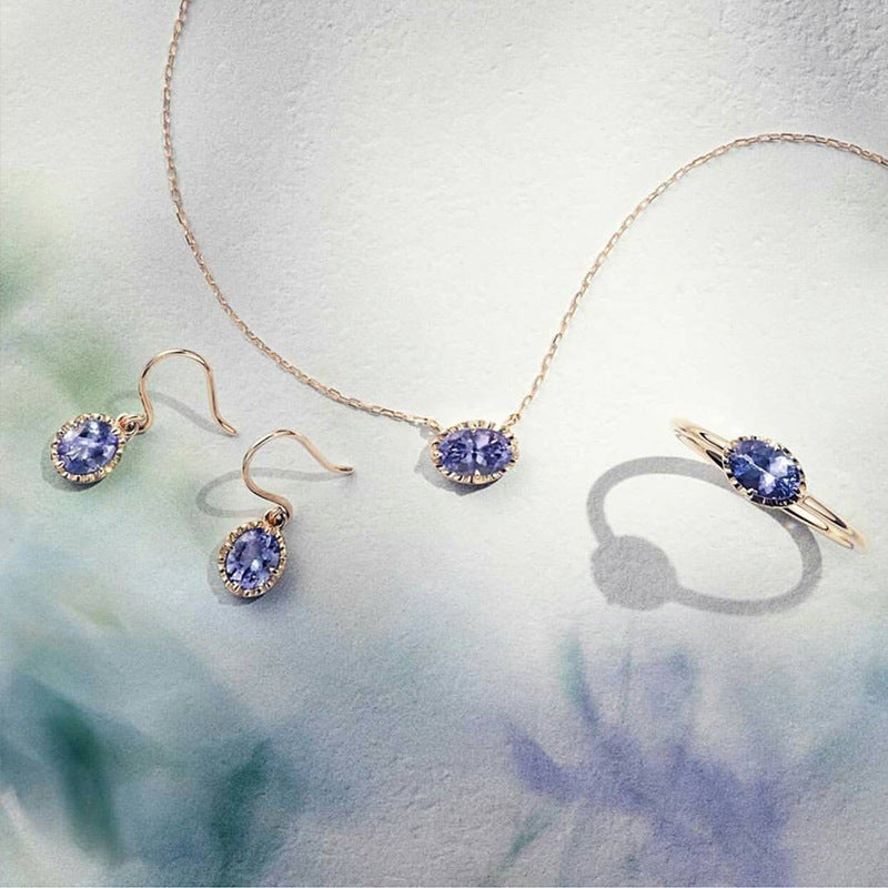 New Natural Tanzanite Earrings