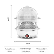 double layer electric egg cooker, view 8 - MRSLM