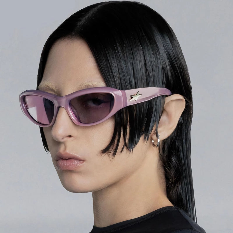 vintage cat eye steampunk sunglasses - MRSLM