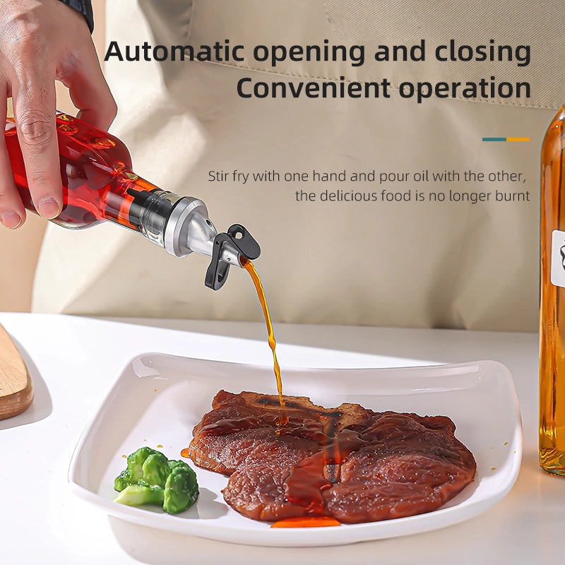 transparent leakproof olive oil bottle, view 6 - MRSLM