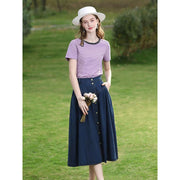 striped knit top, view 2 - MRSLM