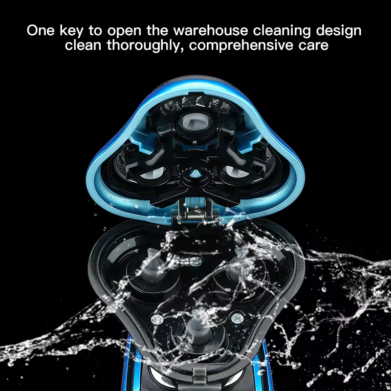 electric rotary shaver and beard trimmer, view 7 - MRSLM