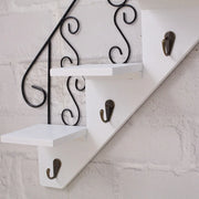 scandinavian iron hanging hook shelf, view 8 - MRSLM