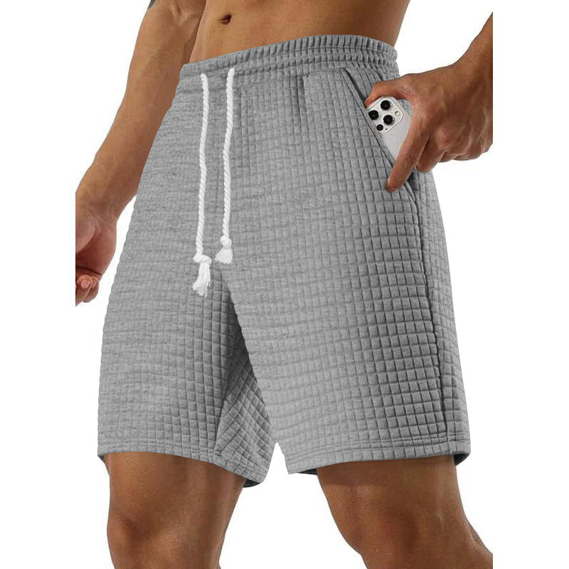 men's loose solid color casual shorts, view 10 - MRSLM