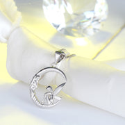 S925 silver angel pendant necklace, view 5 - MRSLM