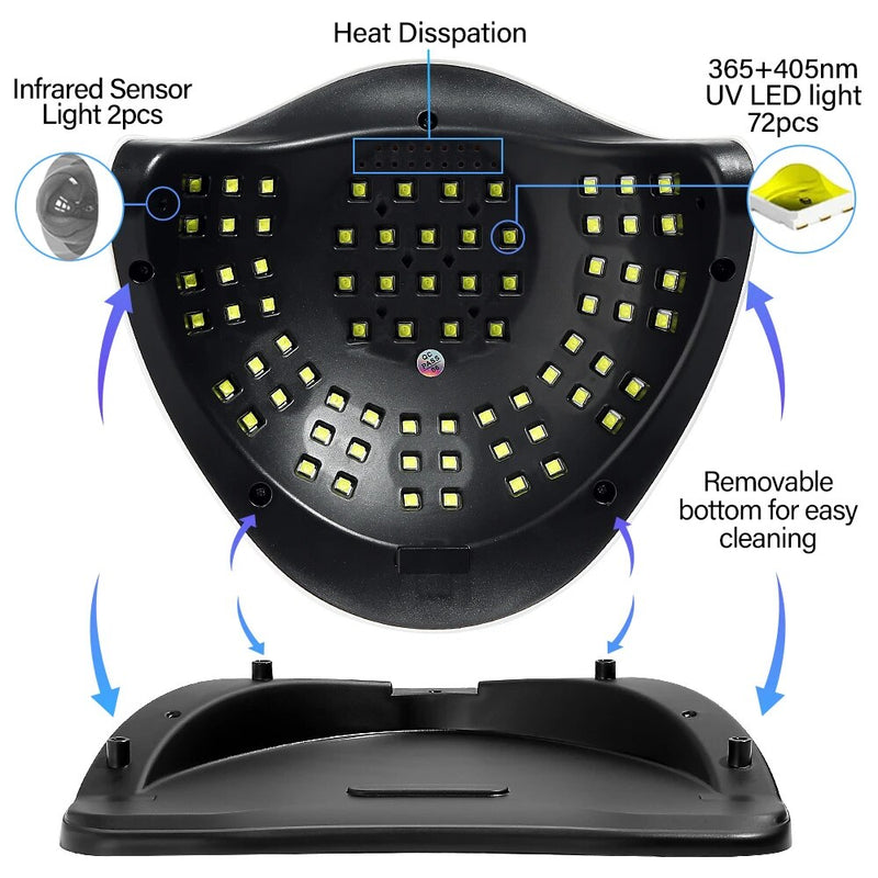 320W UV LED nail lamp, view 10 - MRSLM