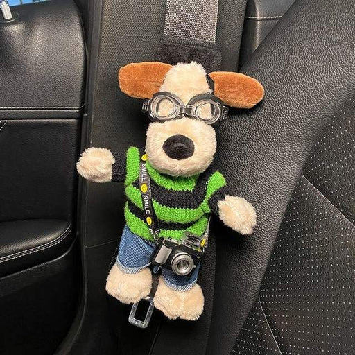 cartoon dog plush seat belt protector - MRSLM