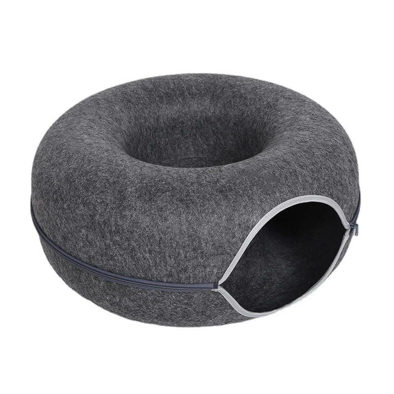 Donut cat bed for 2 cats, view 3 - MRSLM