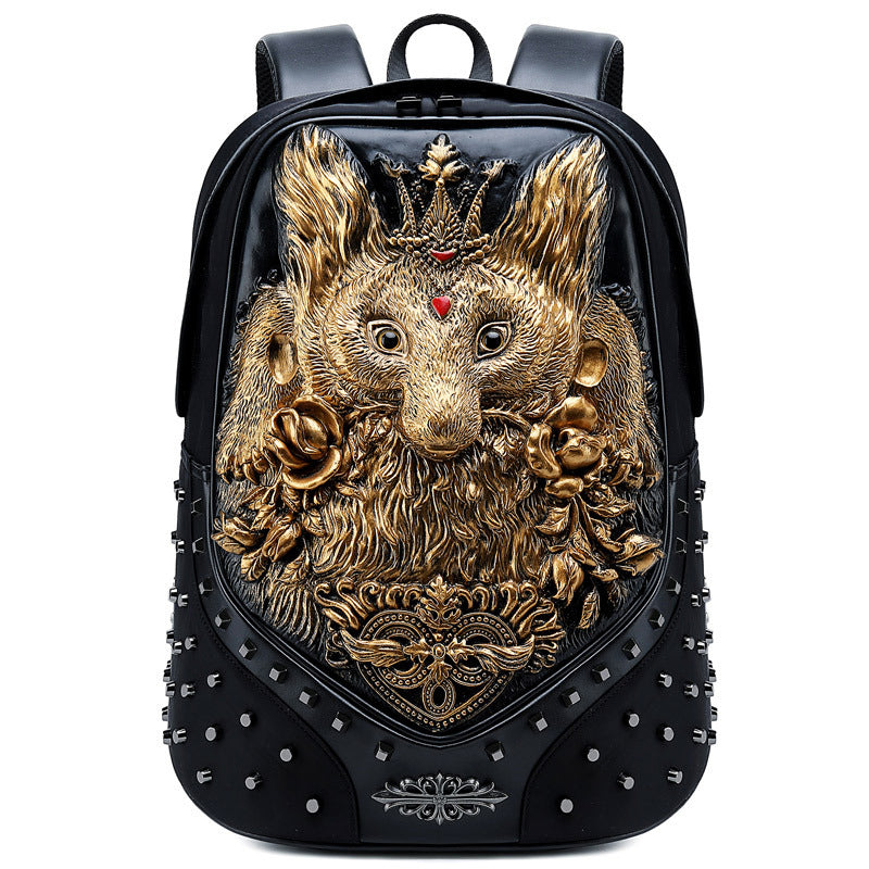 Creative Three-dimensional Animal Backpack Waterproof And Shockproof Pu