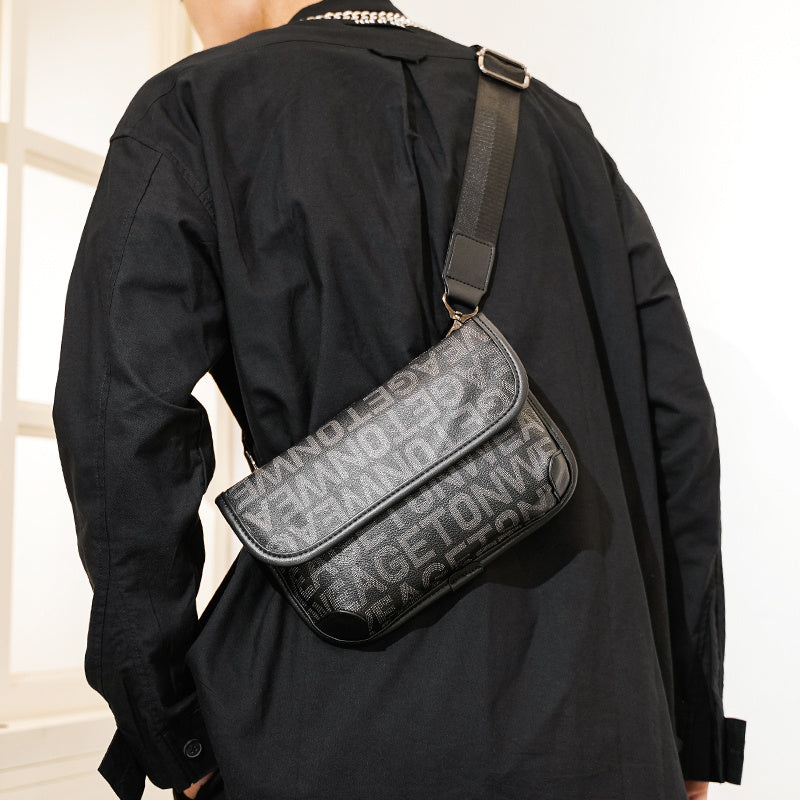 men's plaid shoulder bag, view 19 - MRSLM