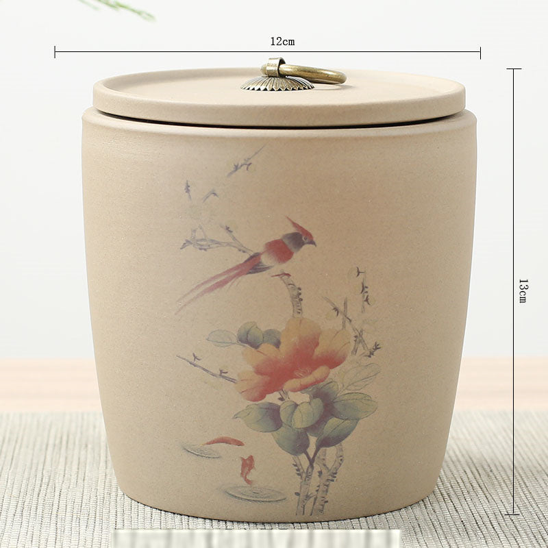 zisha ceramic tea caddy, view 5 - MRSLM