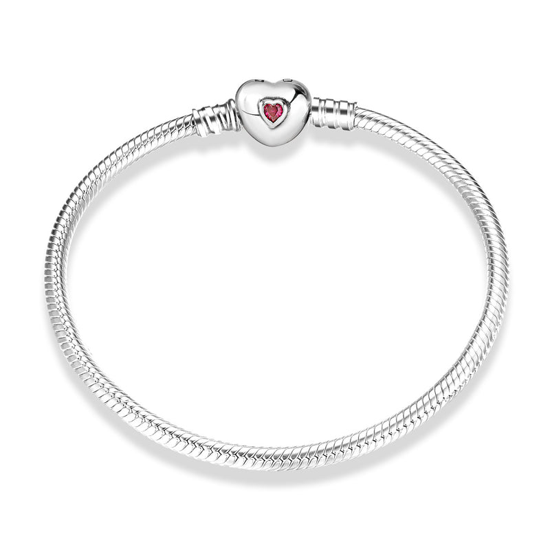 s925 silver snake bone chain bracelet, view 8 - MRSLM