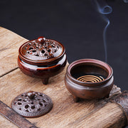 lotus three-legged ceramic incense burner - MRSLM