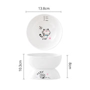 elevated ceramic cat bowl, view 9 - MRSLM