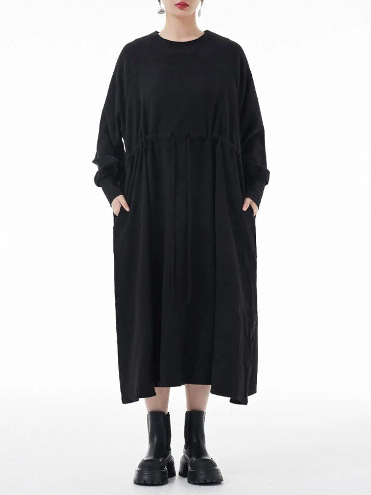 elegant a-line long dress, view 3 - MRSLM