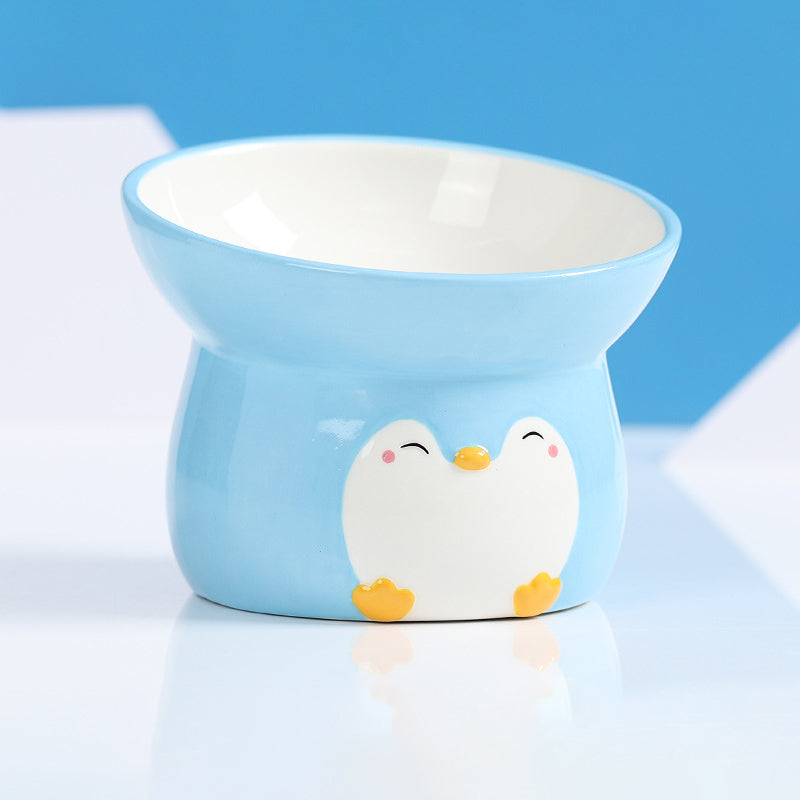 Penguin-shaped ceramic pet bowl, view 5 - MRSLM