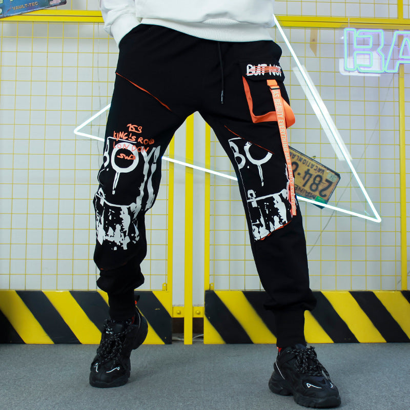 Stitched streamer loose slacks, view 5 - MRSLM