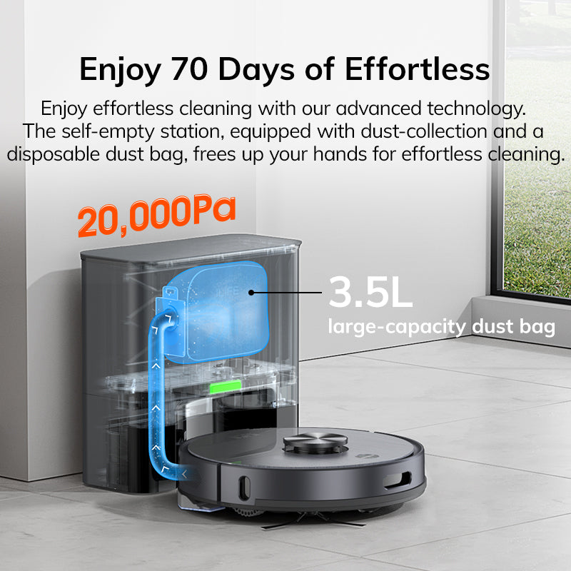 high-power lds robot vacuum cleaner, view 3 - MRSLM