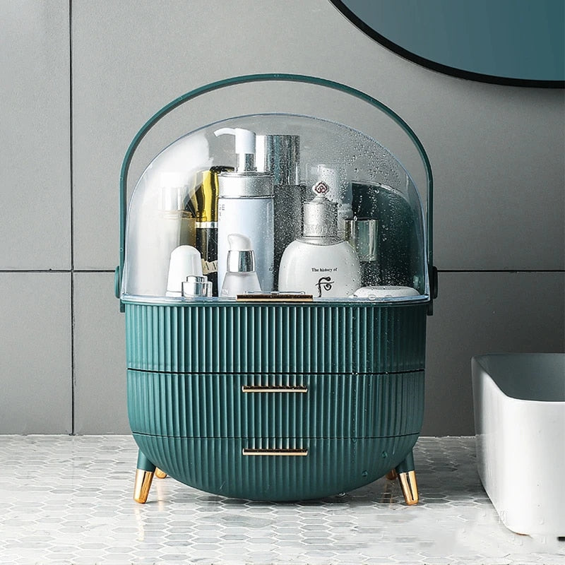 waterproof makeup organizer box, view 7 - MRSLM
