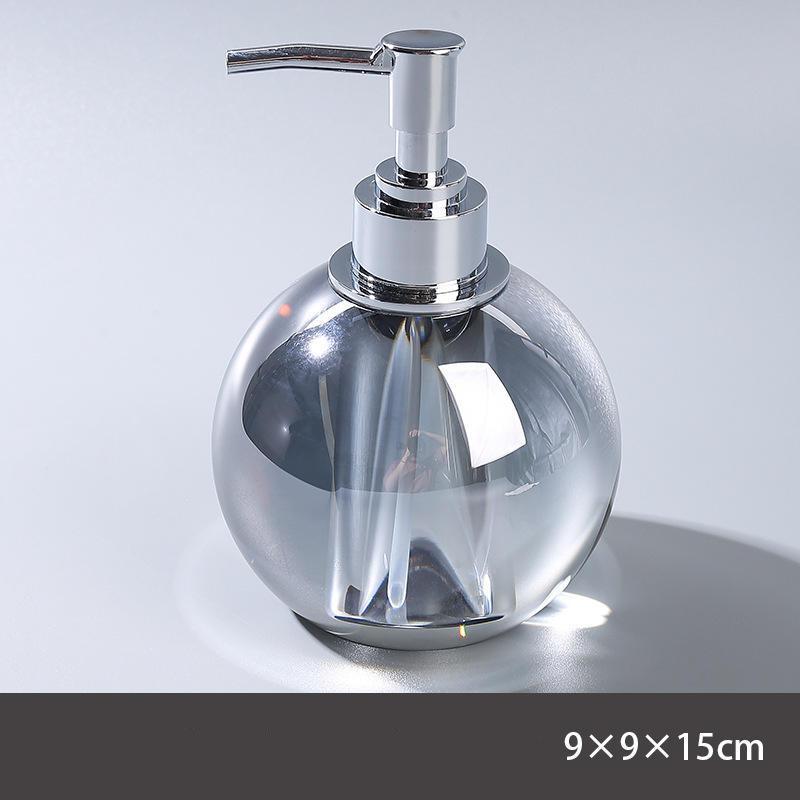 nordic crystal bathroom accessory set, view 6 - MRSLM