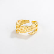 s925 sterling silver ladder ring, view 2 - MRSLM