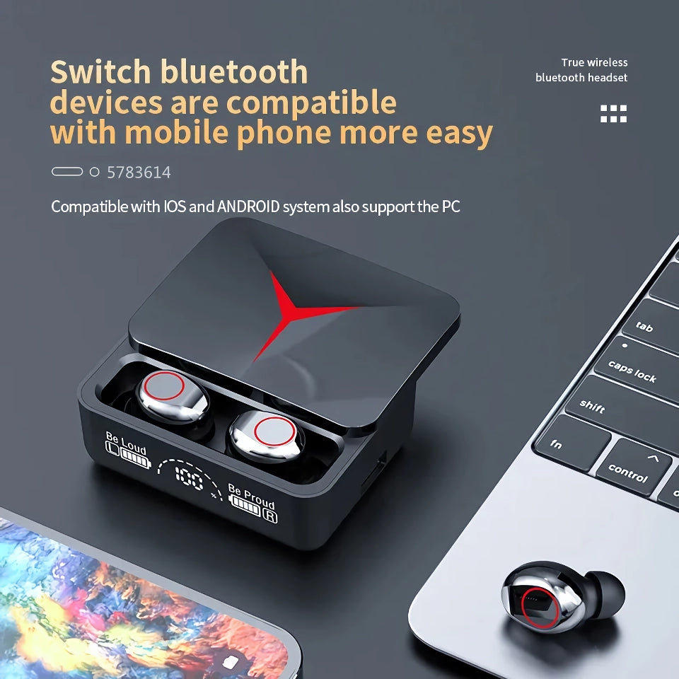 High-Fidelity Bluetooth 5.3 Wireless Earphones with Touch Control & Noise-Cancellation