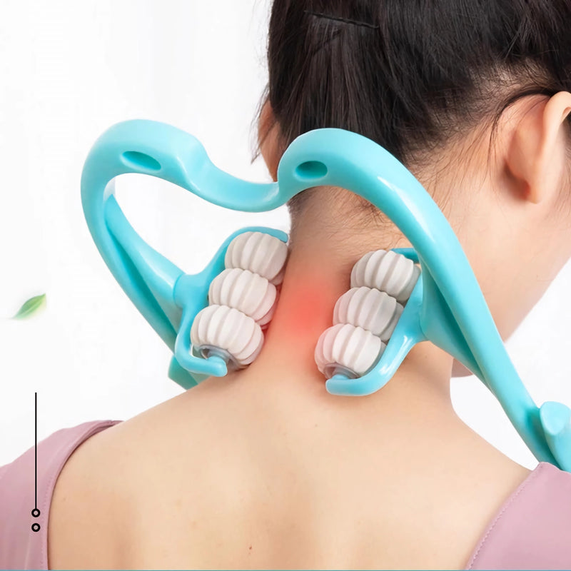 Handheld neck massager roller, view 4 - MRSLM