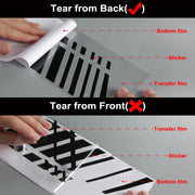 waterproof vinyl door side stripe decal for suvs, view 11 - MRSLM