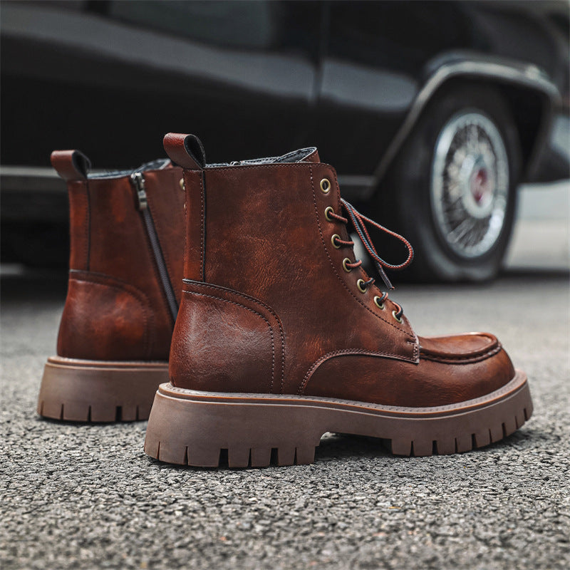 handmade leather ankle boots, view 6 - MRSLM
