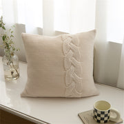 nordic twist knitted pillow case, view 2 - MRSLM