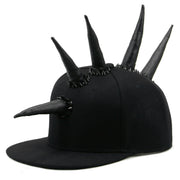 punk demon teeth hat, view 9 - MRSLM