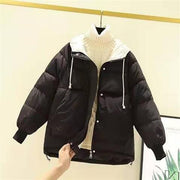 Women's short padded winter jacket, view 2 - MRSLM