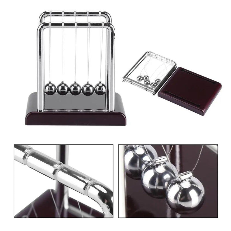 Newton's cradle balance balls desk toy, view 4 - MRSLM