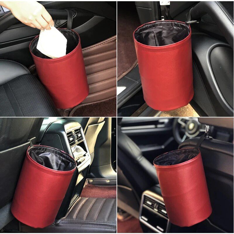 waterproof foldable car trash can, view 9 - MRSLM