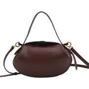 Round vegan leather handbag, view 4 - MRSLM