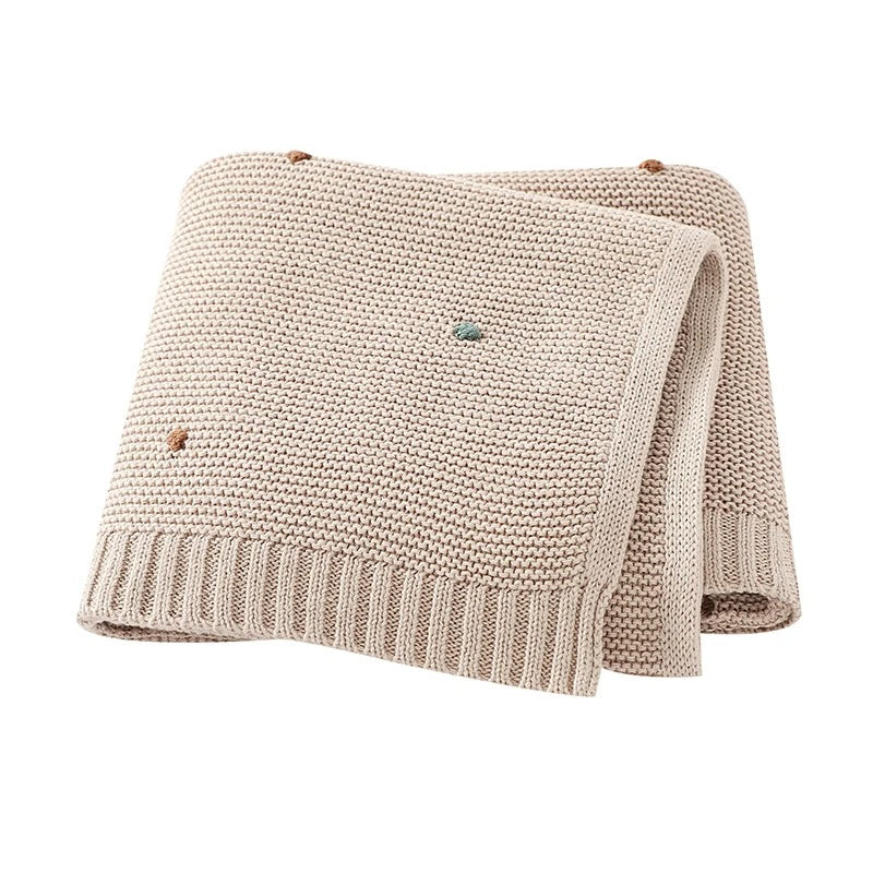 soft cotton knit baby blanket, view 13 - MRSLM