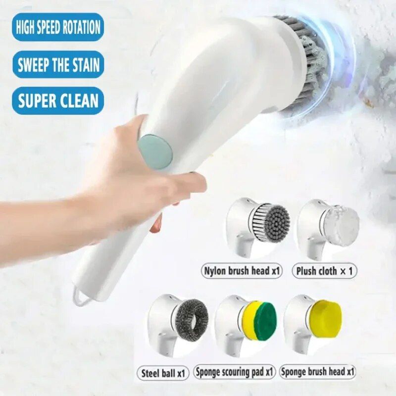 electric spin scrub brush, view 2 - MRSLM