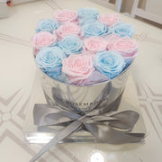 Mirror round flower pot preserved flowers, view 6 - MRSLM