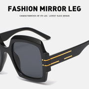 Oversized oval sunglasses with gradient lenses, view 10 - MRSLM