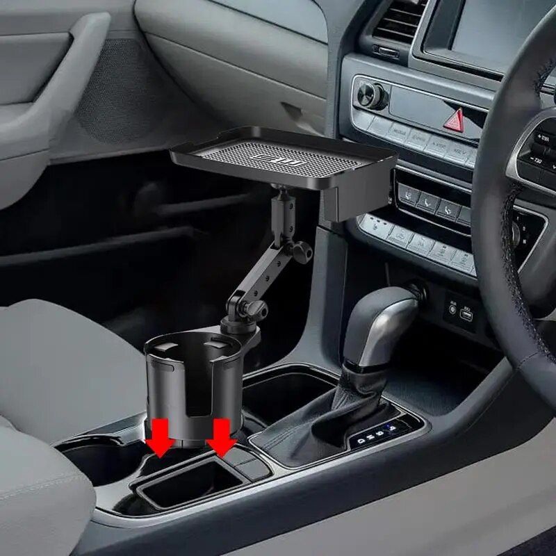 2-in-1 Universal Car Tray and Cup Holder Expander