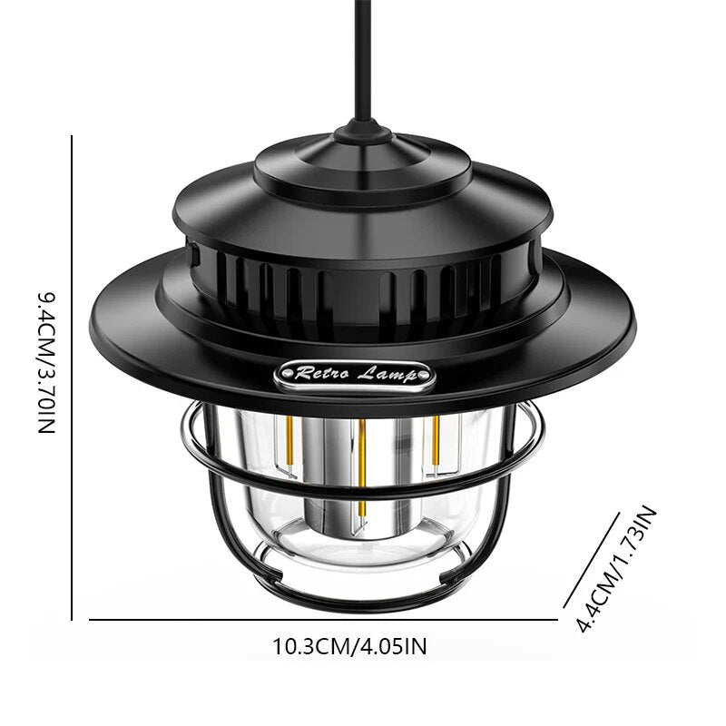 retro portable camping lantern, view 8 - MRSLM