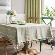 green hollowed out american style tablecloth, view 2 - MRSLM