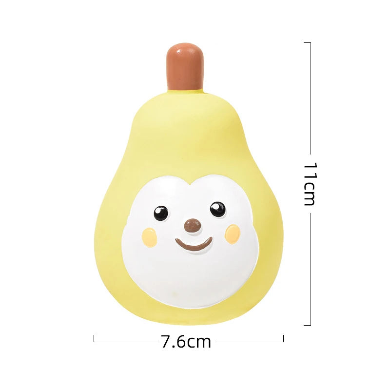 fruit-shaped squeaky dog toy, view 3 - MRSLM